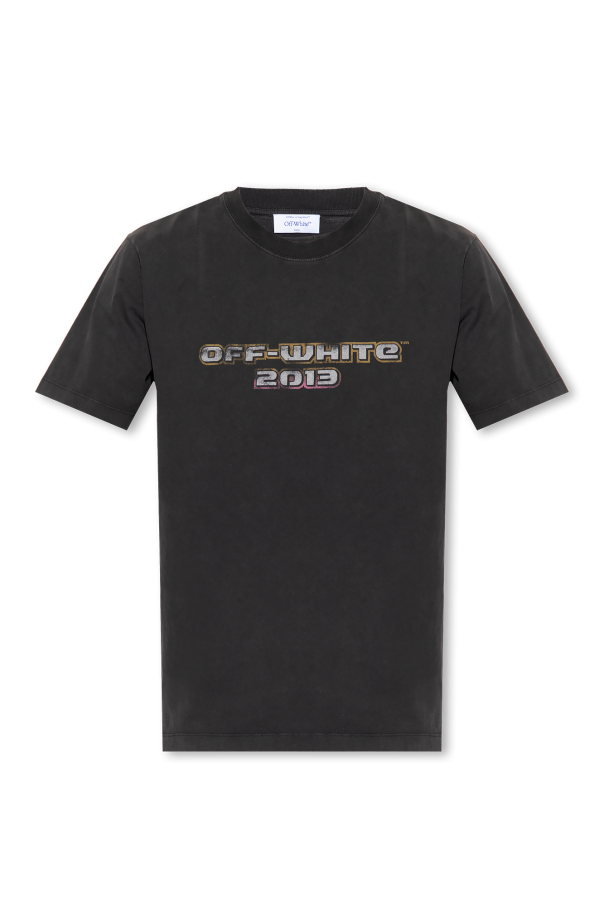 【関税＆送料込み】Off-White Black Cotton T-Shirt 関税＆送料込み】Off-White White Cotton T-Shirt With Blac